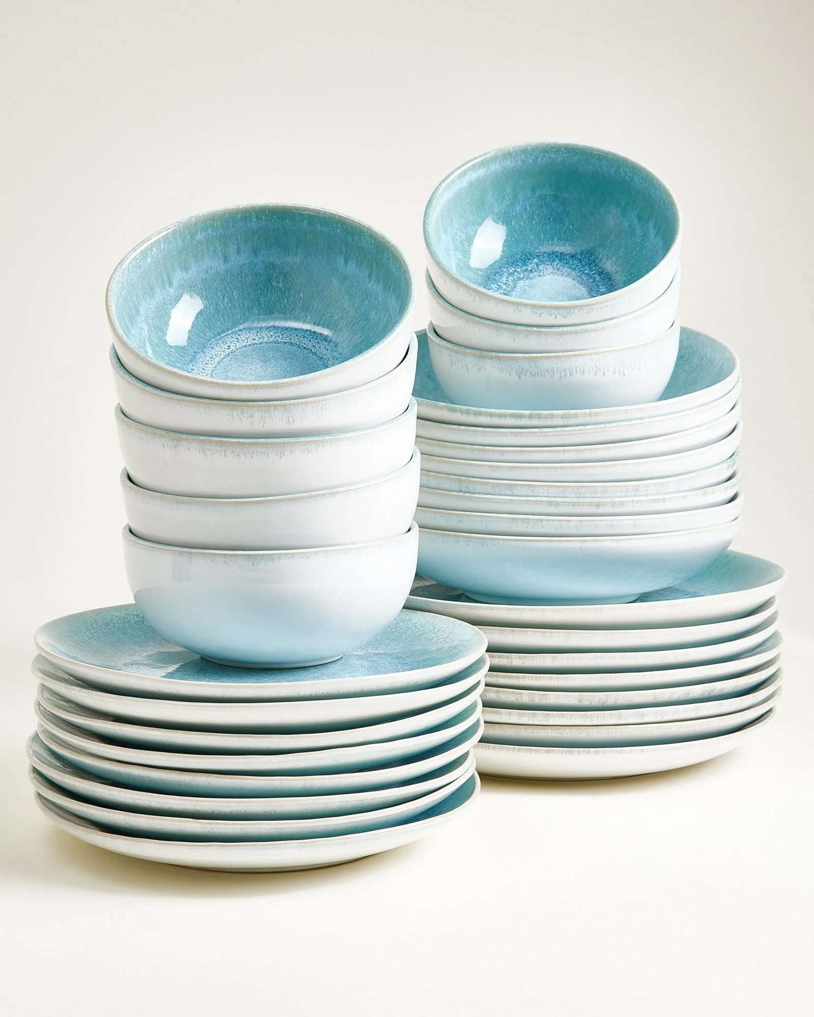 Alcachofra Geschirr-Set grünblau 32-teilig
