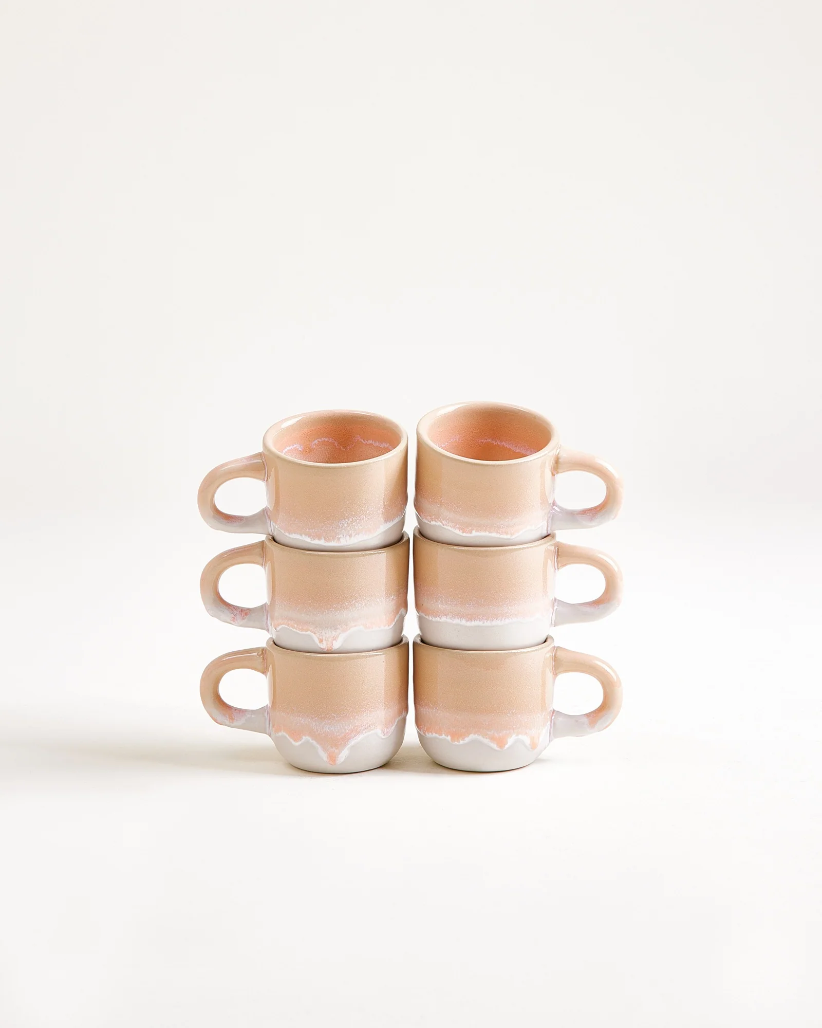 Coimbra Espressotasse apricot 6er-Set