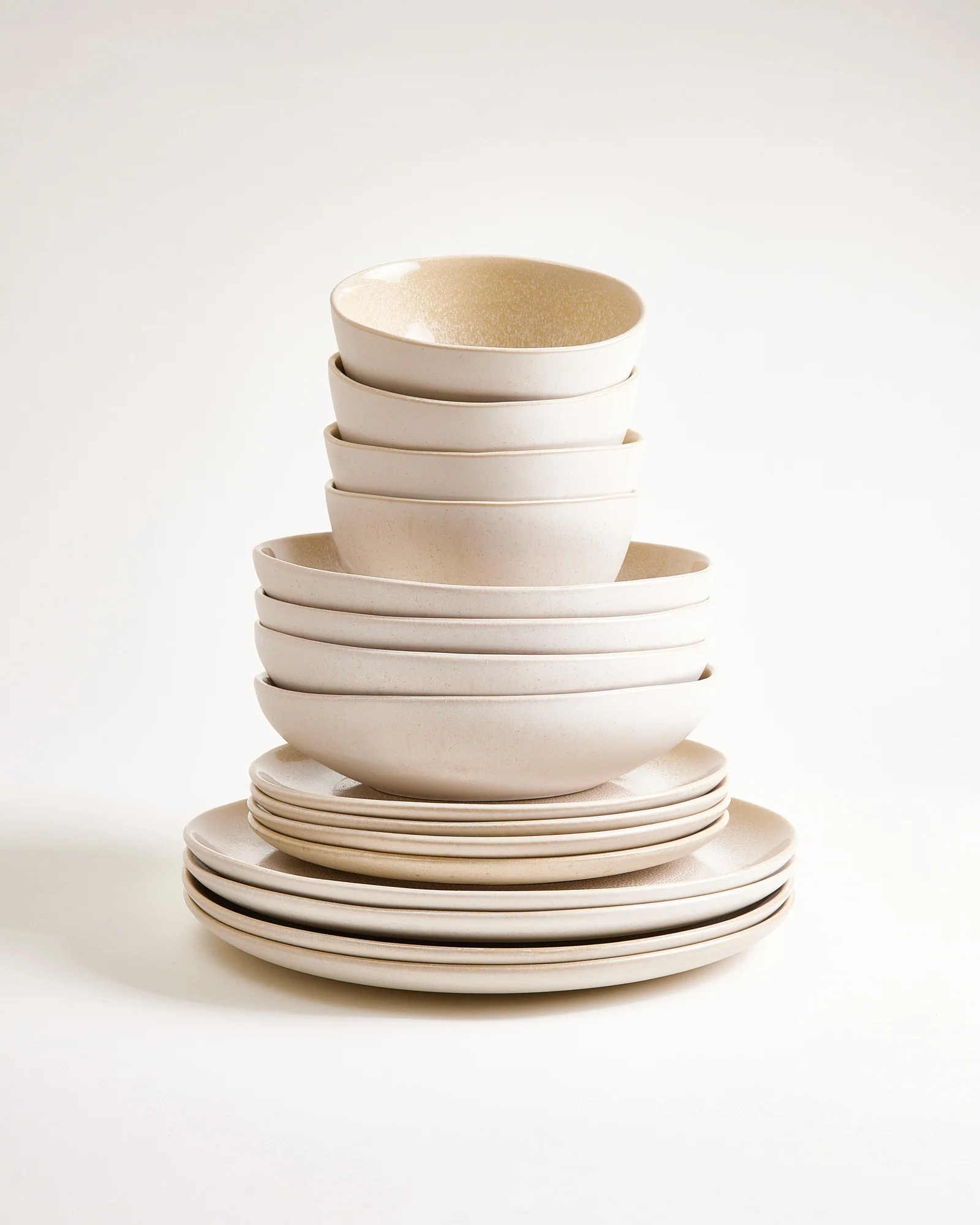 Lorosa Geschirr-Set sand 16-teilig