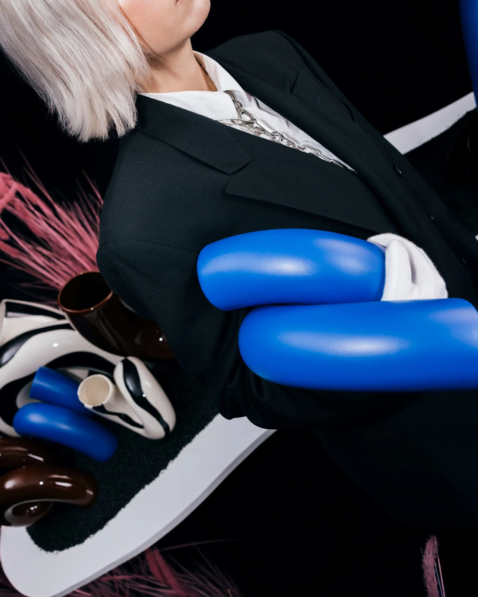 MaM x Ju Schnee Vase XL blau - Image 5